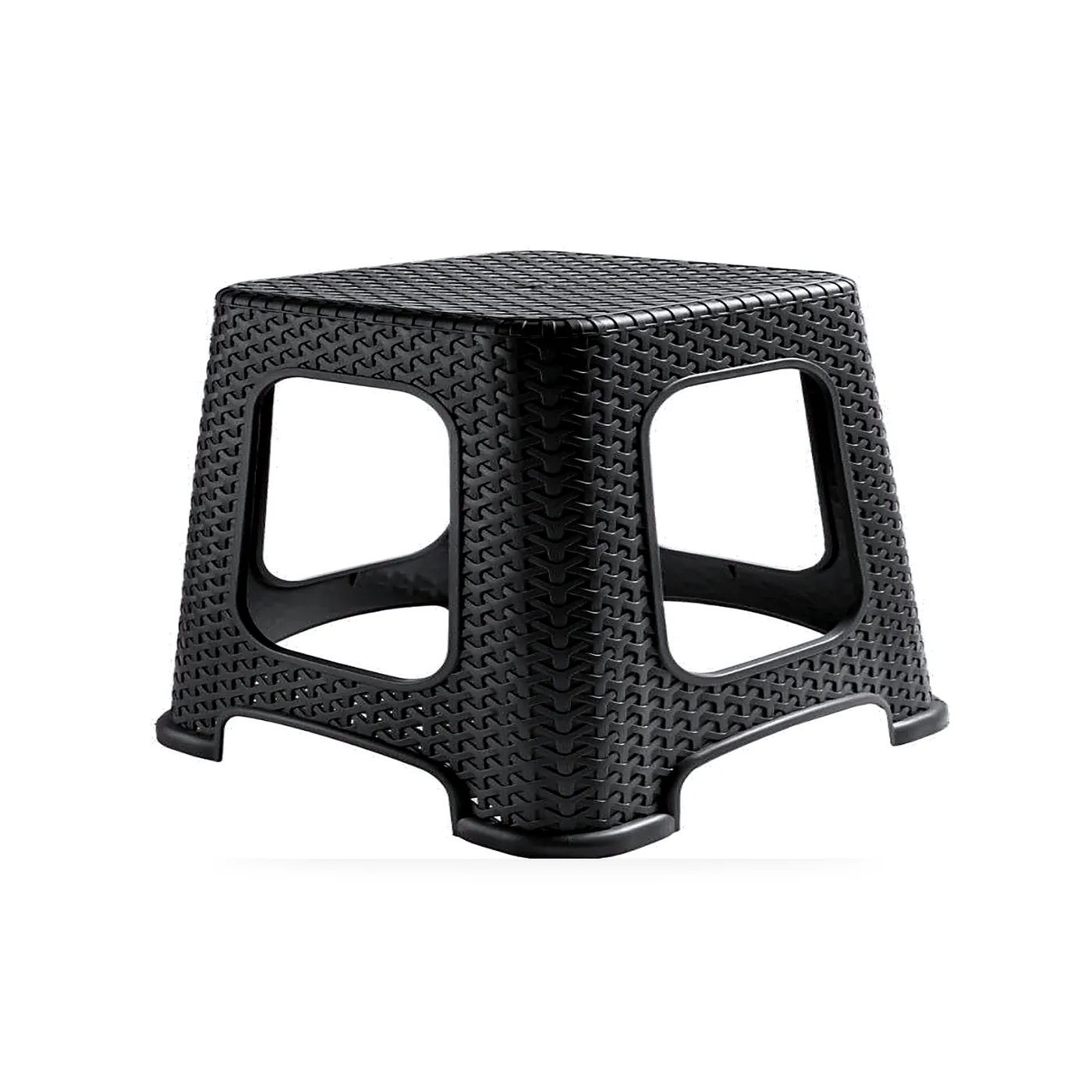 Großer Rattan-Hocker